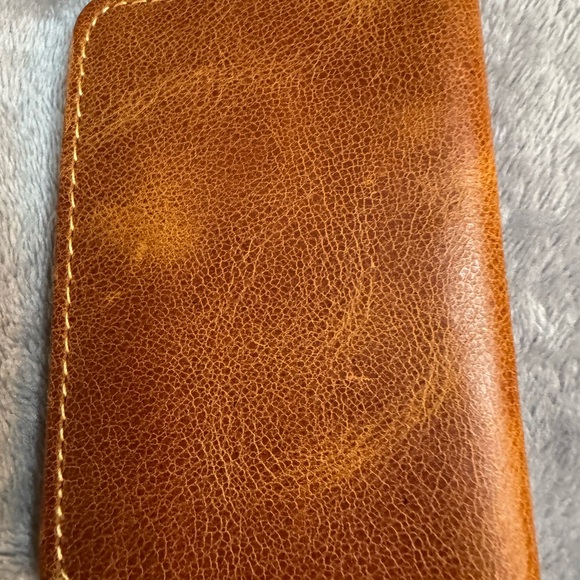 Brown Genuine Leather Slim Wallet Card Holder - Picture 3 of 9